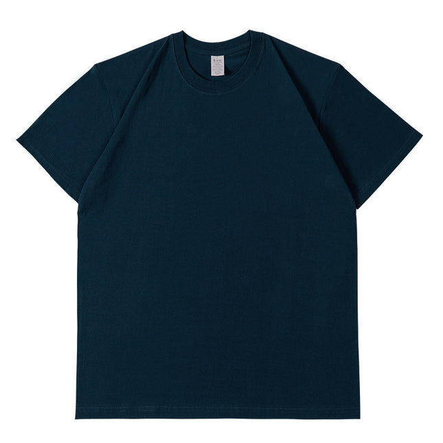 Pure Cotton Short Sleeve Solid Color Fashion Brand Loose Half Sleeve Blank T-shirt