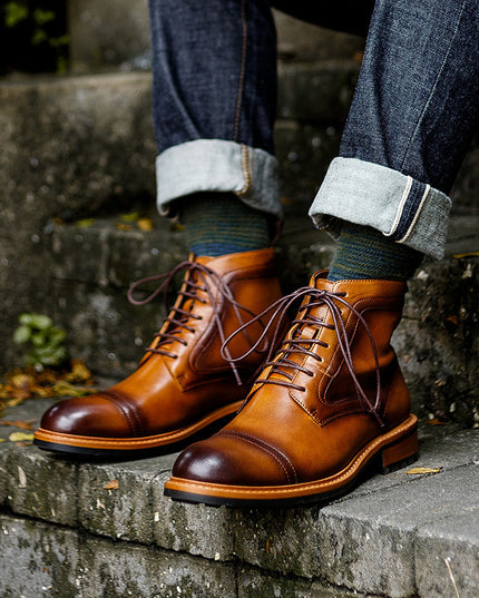 Autumn and Winter New British Men's Retro Martin Boots