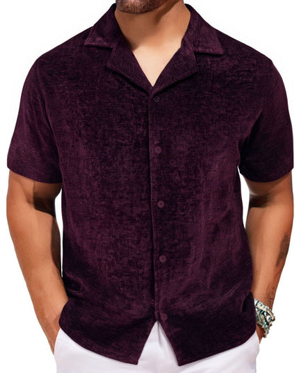 Men's Loose Trendy Short-sleeved Shirt
