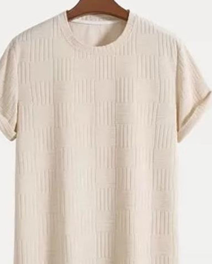 Men's Solid Color Casual Short Sleeve