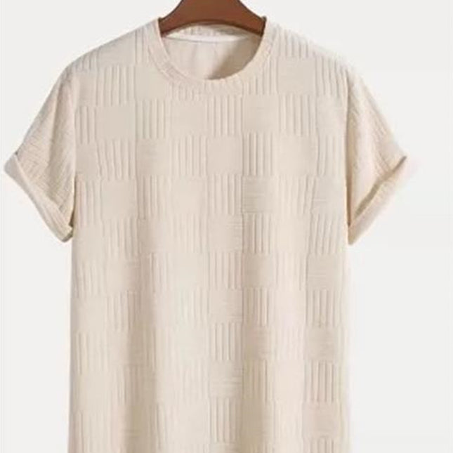 Men's Solid Color Casual Short Sleeve