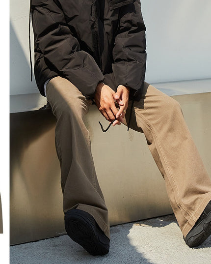 New American Style Retro Hong Kong Style Japanese Loose Straight Jeans For Men