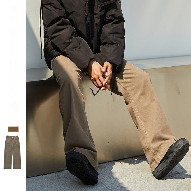 New American Style Retro Hong Kong Style Japanese Loose Straight Jeans For Men