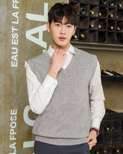 Pullover Knitting Men's Vest Autumn And Winter Clothing
