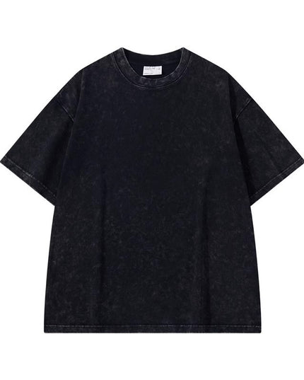 Thickened Cotton Short-sleeved Drop-shoulder T-shirt Bottoming Shirt Top