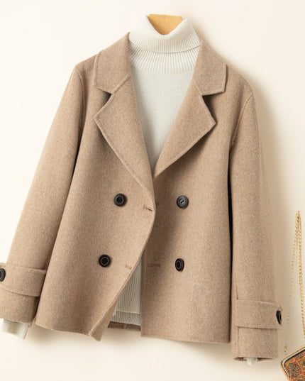 Reversible Cashmere Coat Women's Short Suit Jacket
