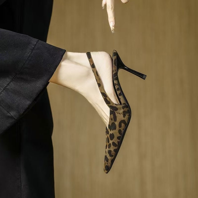 Women's Fashion Pointed Plus Size Slip-on High Heels