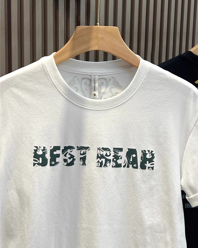 High Street Heavy Short Sleeve Letter T-shirt Men