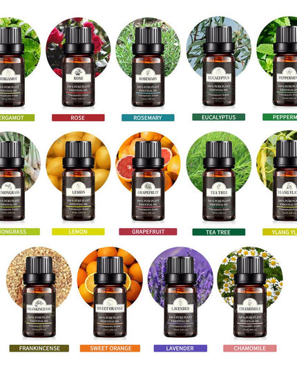 Single Essential Oil Set 10ml Single Essential Oil Plant Aroma Tea Tree