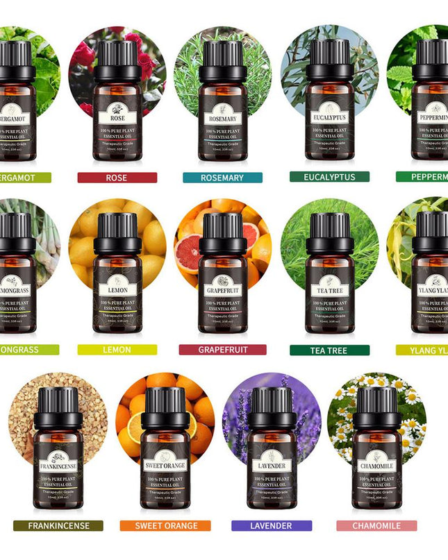 Single Essential Oil Set 10ml Single Essential Oil Plant Aroma Tea Tree