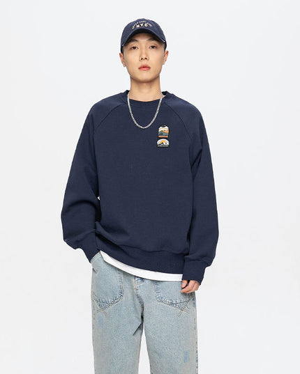 New Simple Drop-shoulder Sleeve Sweater For Men