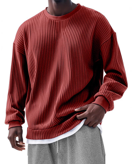 Men's Loose Trendy Long Sleeve Round Neck Top