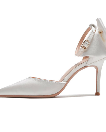 Buckle With Bow Hollowed Sandals