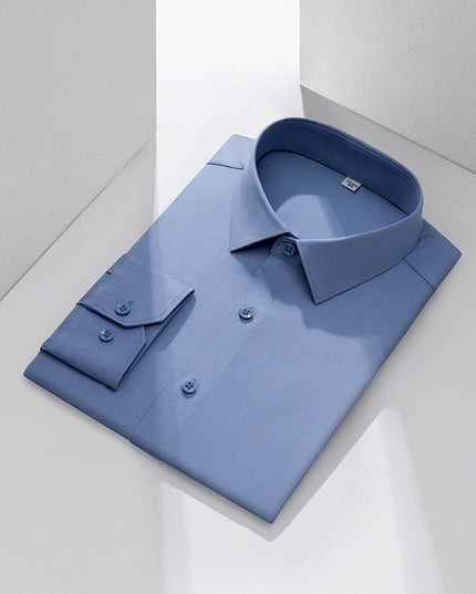Three-proof Shirt Men's Long-sleeved Bamboo Fiber