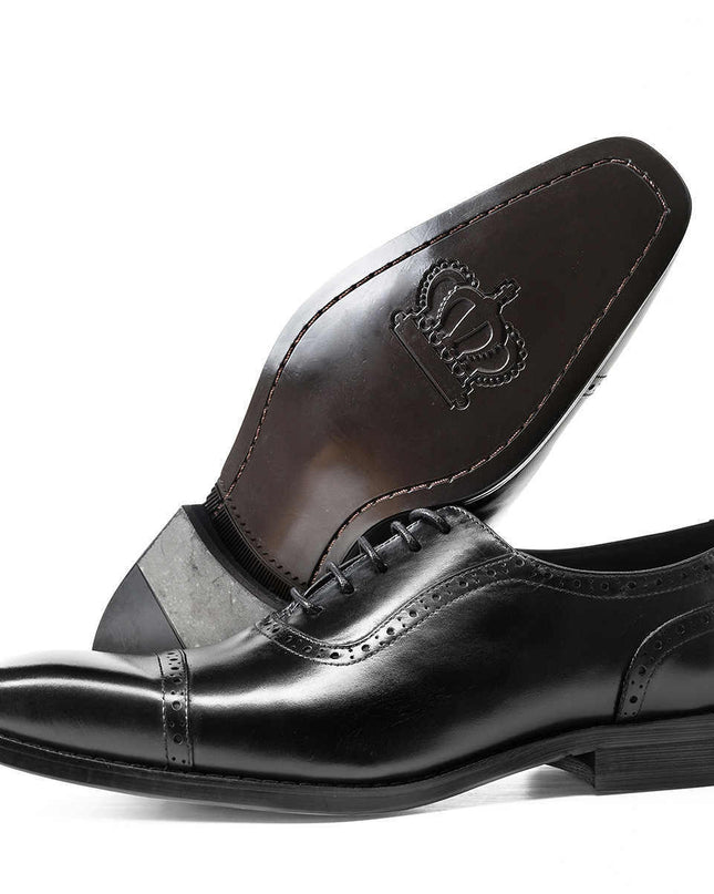 British Style Men's Business Leather Oxford Shoes