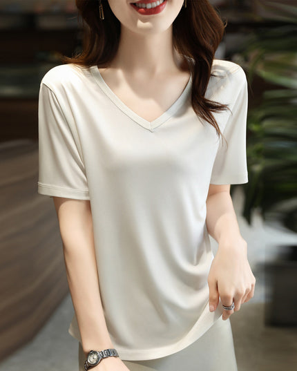 Vest Beautiful French Base Shirt Loose Satin Top