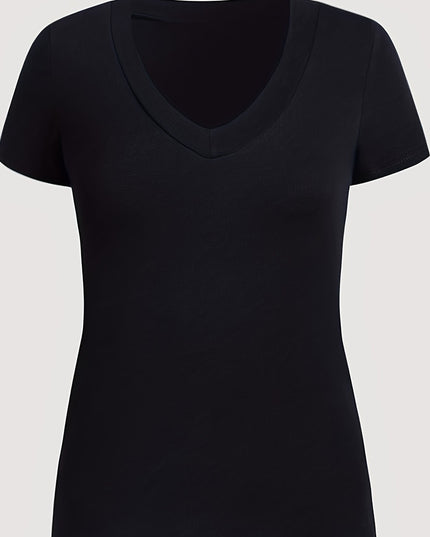 Women's V-neck Slim-fit Top