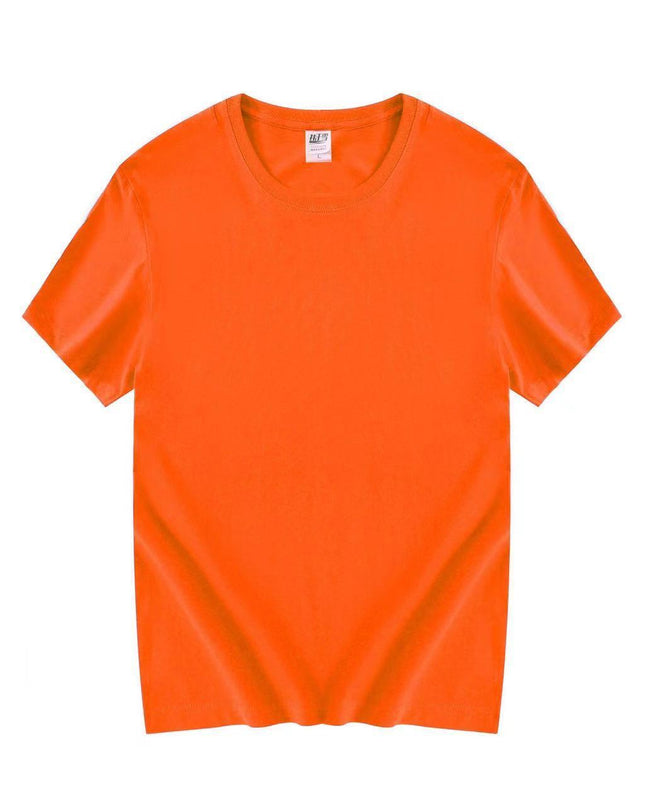 Round Neck Men's Short-sleeves Shirt Printed Logo All-matching Couple Style Half Sleeve