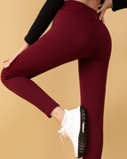 KE108 Leather Tag Wine Red