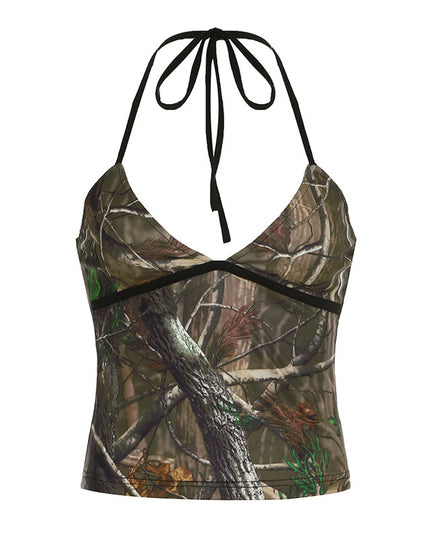Printed Strap Hot Girl Top Women