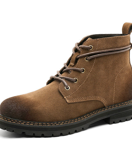 Outdoor Wear-resistant Short Boots Matte Leather Boots