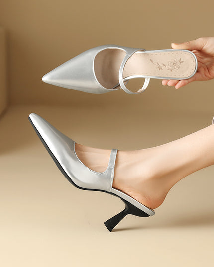 Patent Leather Covered Head Sandals