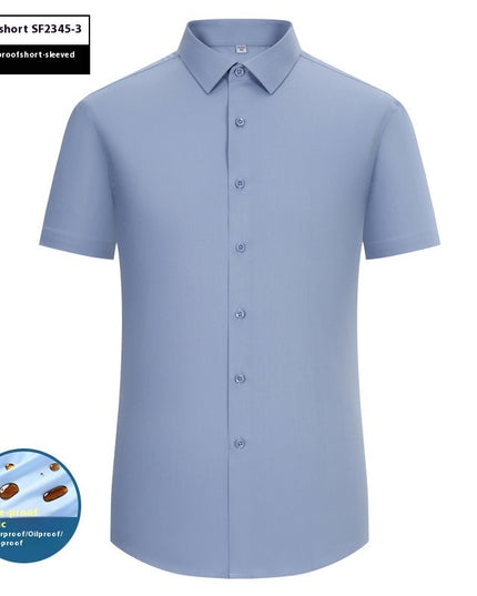 Men's  Short Sleeves Are Waterproof, Oil Resistant And Stain Resistant