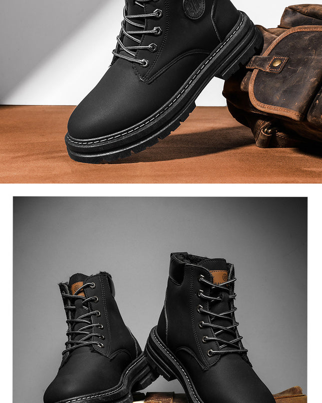 Men's High-top Warm Martin Boots Thickened