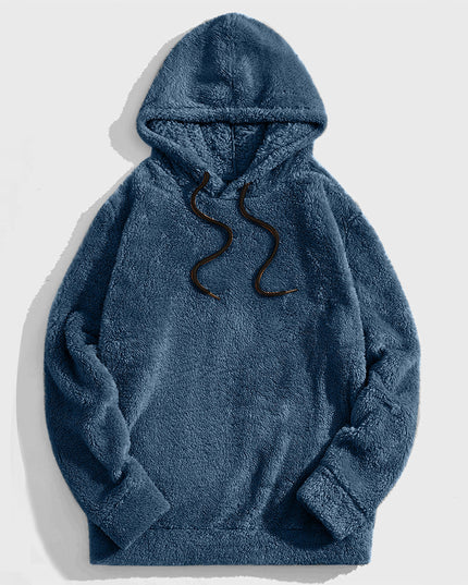 Autumn And Winter Thickening Double-sided Velvet Casual Loose Long-sleeved Hooded Sweater