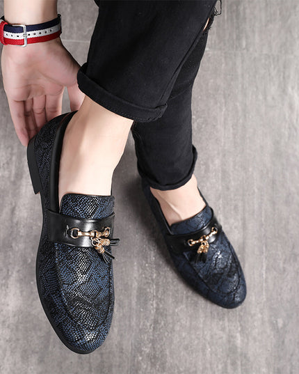 Fringed Men's Peas Shoes Leather Shoes