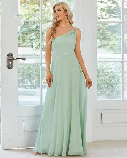 High-Grade One-shoulder Slim-fit Dress For Women Dress