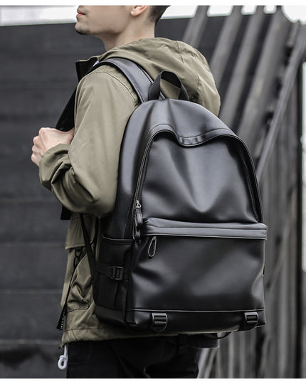 Men's backpack pvc large capacity usb waterproof backpack