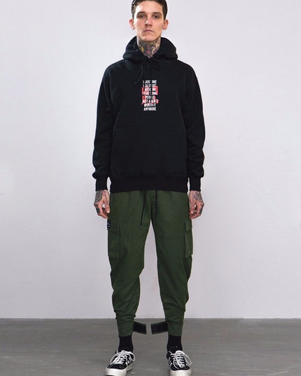 High Street Tide brand multi-pocket function overalls men's beam pants Harlan feet casual pants hiphop lantern pants tide