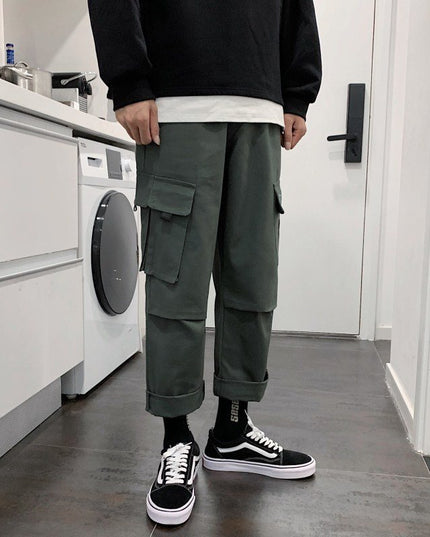 Men's straight-leg overalls
