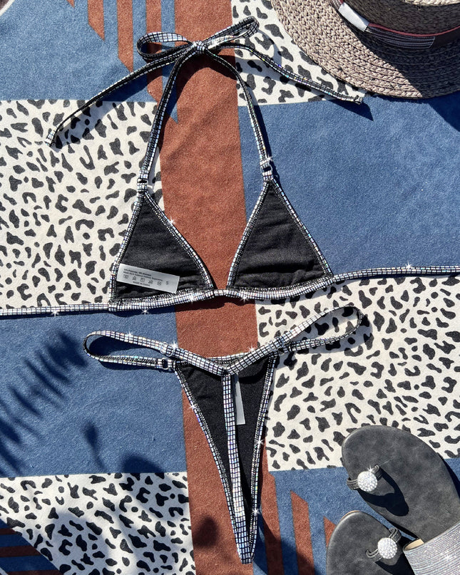 Women's Seperated Swimwear Shiny Bikini