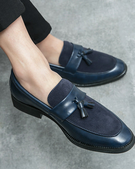 Men's Leather Shoes British Trend Slip-on Business Formal Men's Shoes