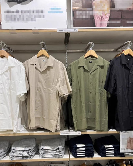 Men's Modal Cotton Blended Open Collar Shirt