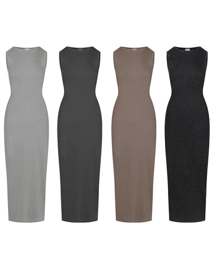 Lady Like Woman Vest High-grade Slim Fit Slimming Knitted Dress