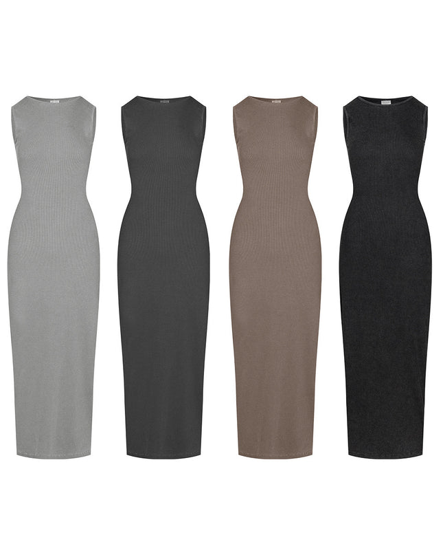 Lady Like Woman Vest High-grade Slim Fit Slimming Knitted Dress