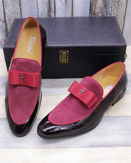 Matte Leather Patent Leather Men's Shoes