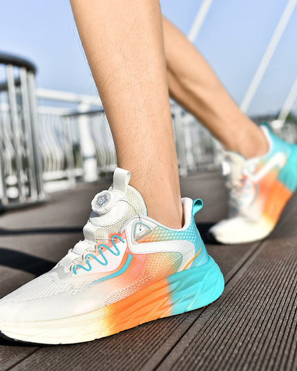 Mesh Breathable Casual Versatile Plus Size Soft Bottom Running Men Fashionable Sports Shoes