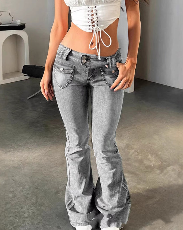 Low Waist Jeans Slim Fit High Elasticity