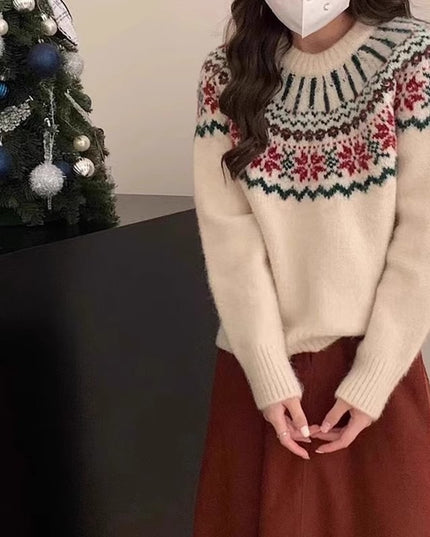 Autumn And Winter Thick Lazy Soft Glutinous Knitted Top