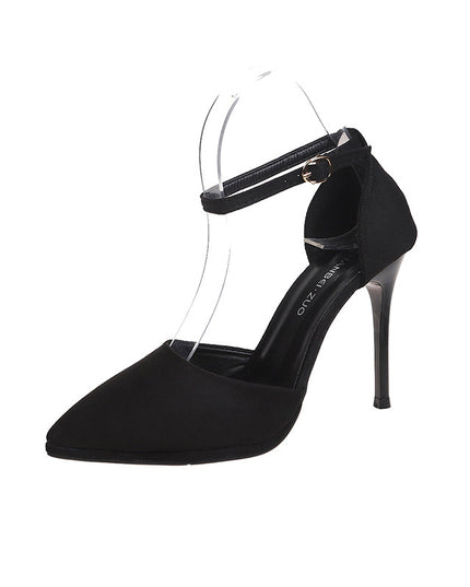 Women's High-heeled Sandals With Buckle Strap