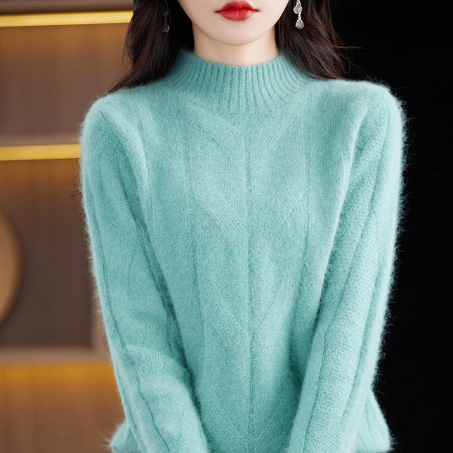 Women's Autumnwinter Fashion Knitted Top Bottoming Shirt