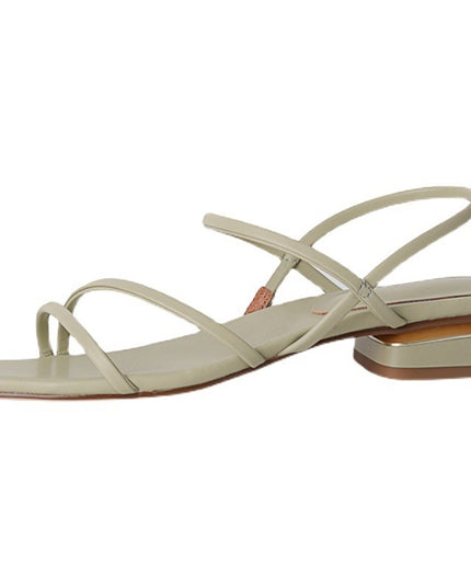 Flat Strap Open-toed Roman Sandals Women