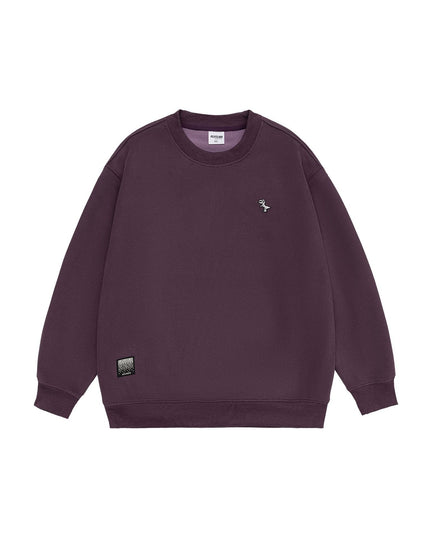 Casual Loose Men's Simple Solid Color Round Neck Sweater