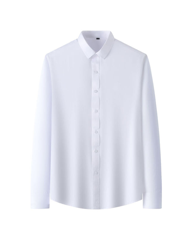 Plus Size Full Elastic Force Shirt Men's Long Sleeve