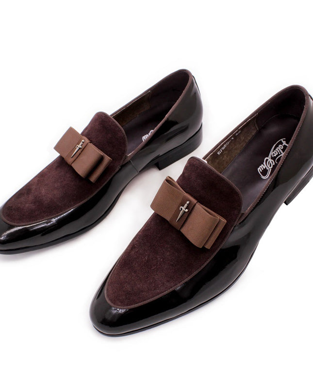 Matte Leather Patent Leather Men's Shoes