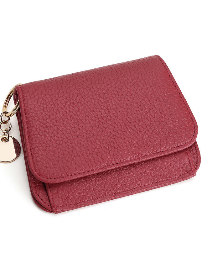 Fashion Cowhide Small Cute Zipper Coin Purse